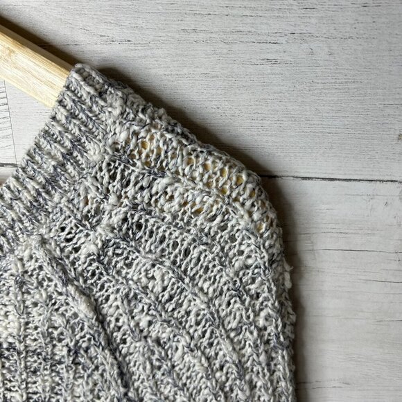 Free People Sweater Womens SZ S/P Raw Edge Inside Out Open Knit Tunic Boho Indie - Picture 15 of 16